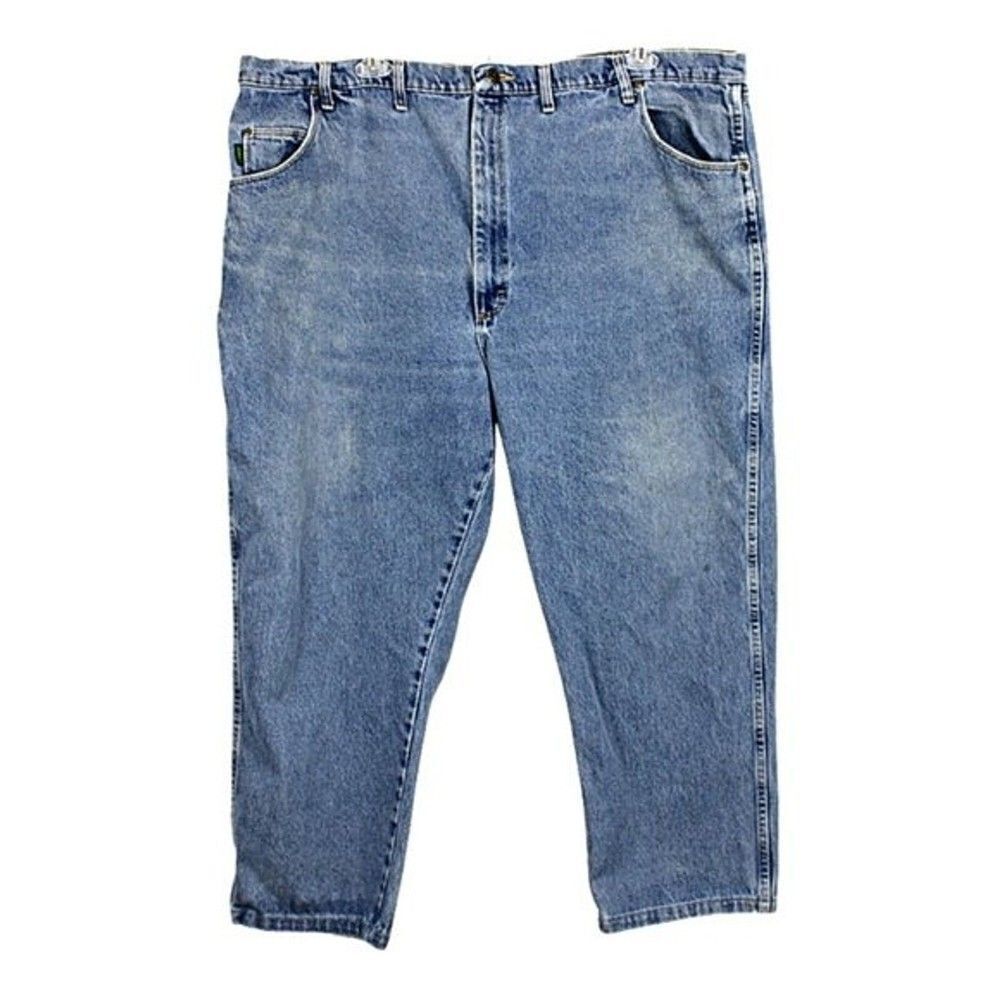 Cabela’s Straight Leg Jeans Relaxed Light Wash 5-Pocket Blue Men’s Size 50 X 28